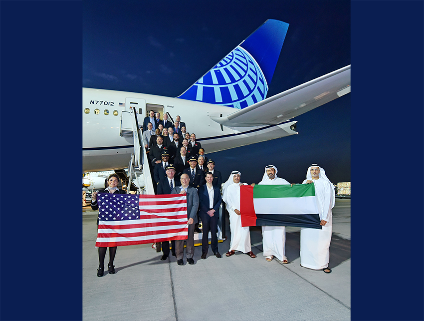 الخطوط الجوية المتحدة تحتفل بالذكرى السنوية الأولى لانطلاق رحلاتها المباشرة بين دبي ونيويورك
